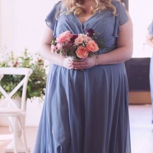 Blue Bridesmaid Dress